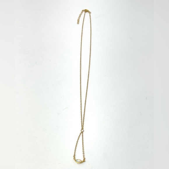 New Anthropologie x Kozakh Gold Opal Delicate Necklace - Picture 6 of 7